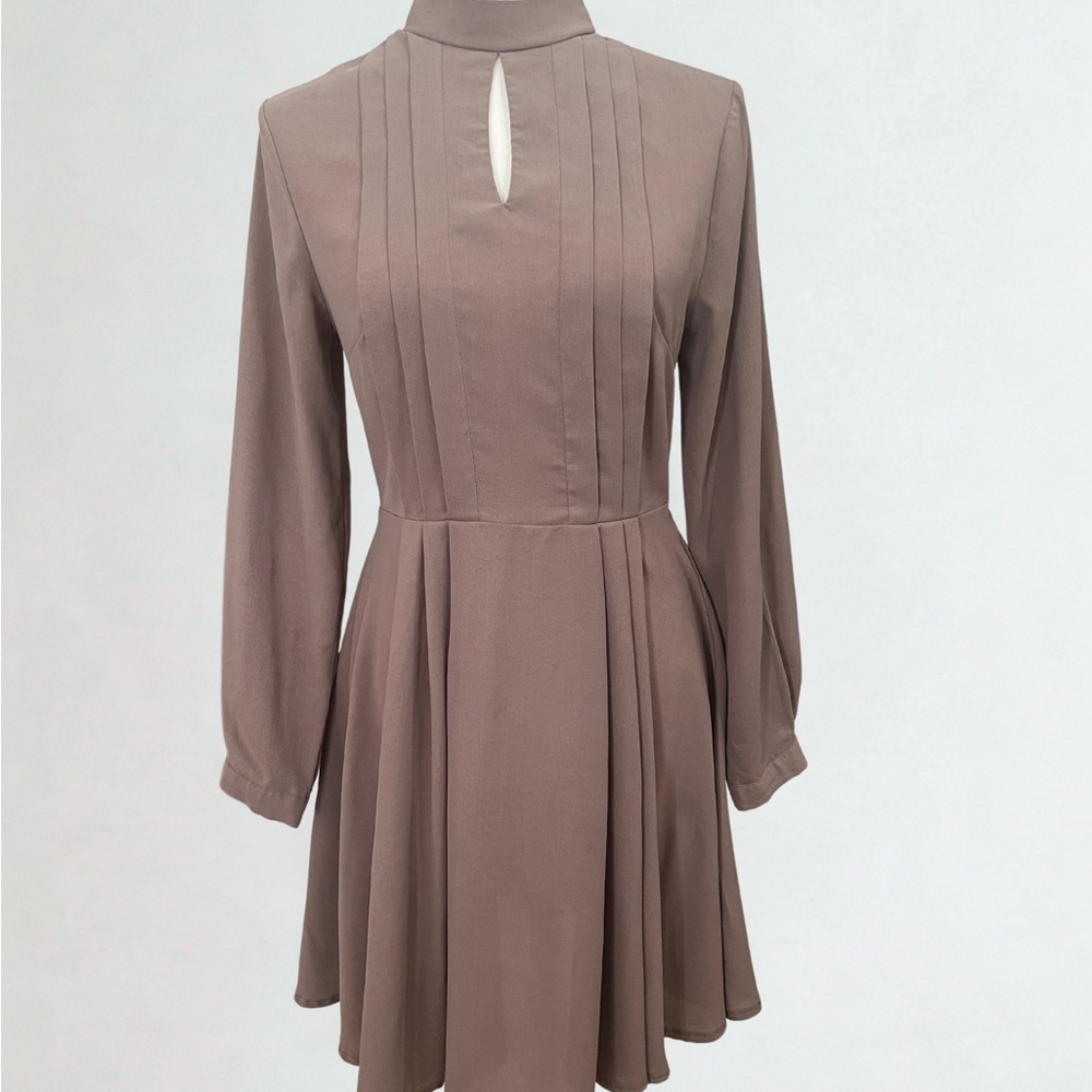 CBR Taupe Long Sleeve Dress